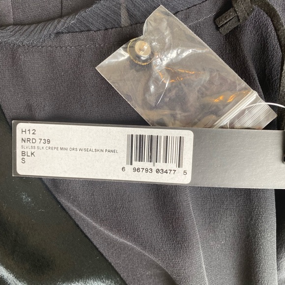 Winter Kate 100%silk asymmetric dress in size Small - Picture 3 of 6